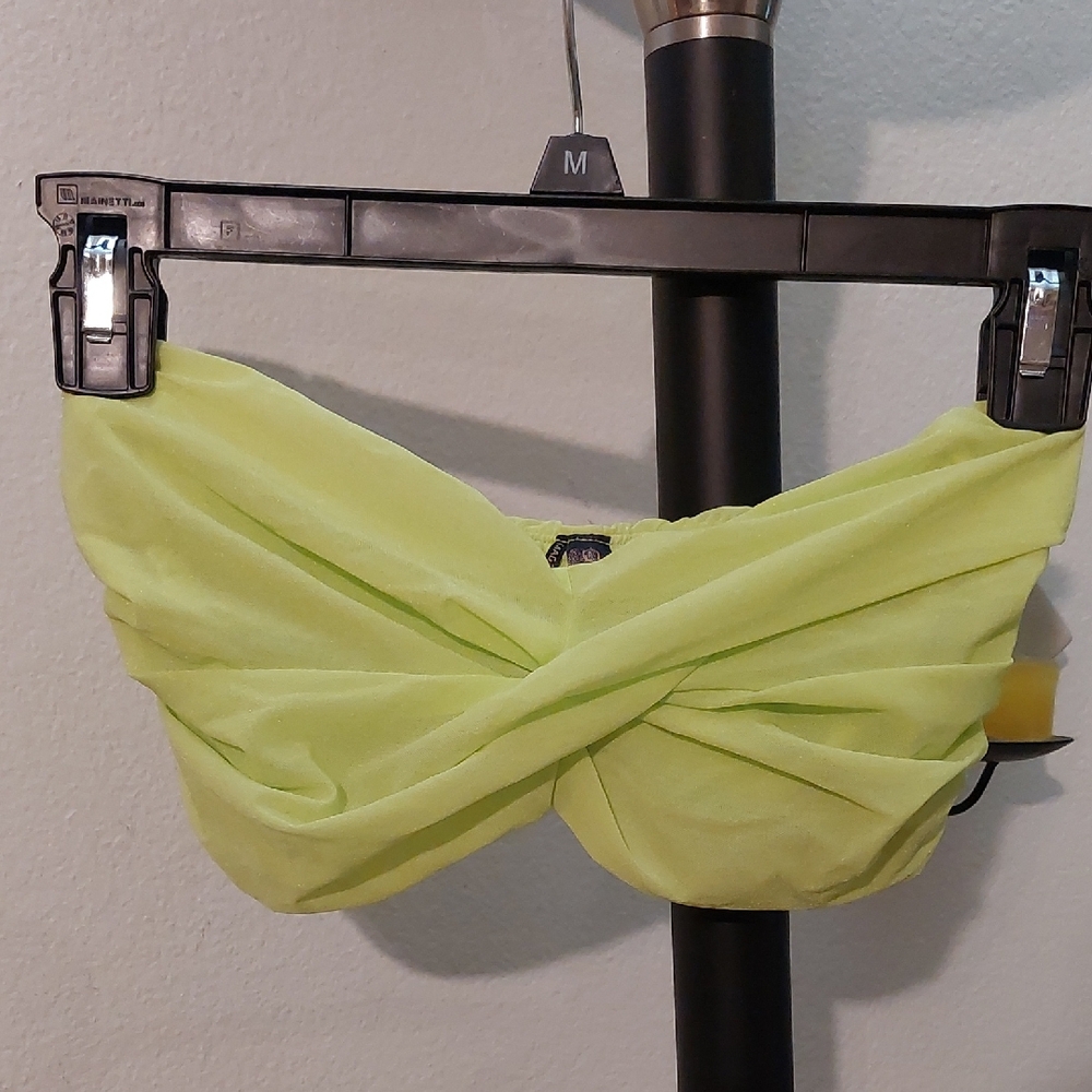 Lime Green Bandeau Bra